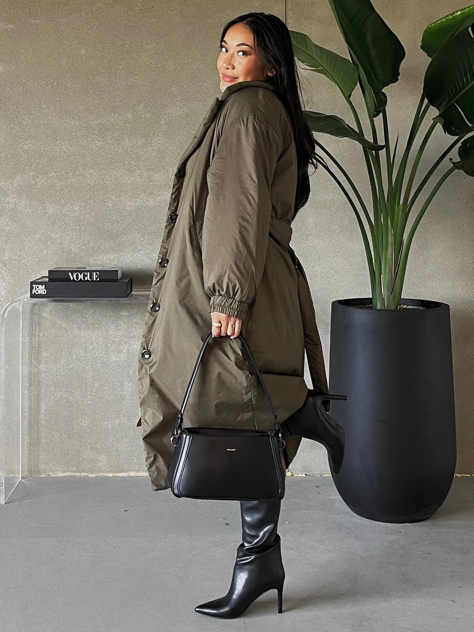 ONLY Maddie Belted Puffer Trench Coat