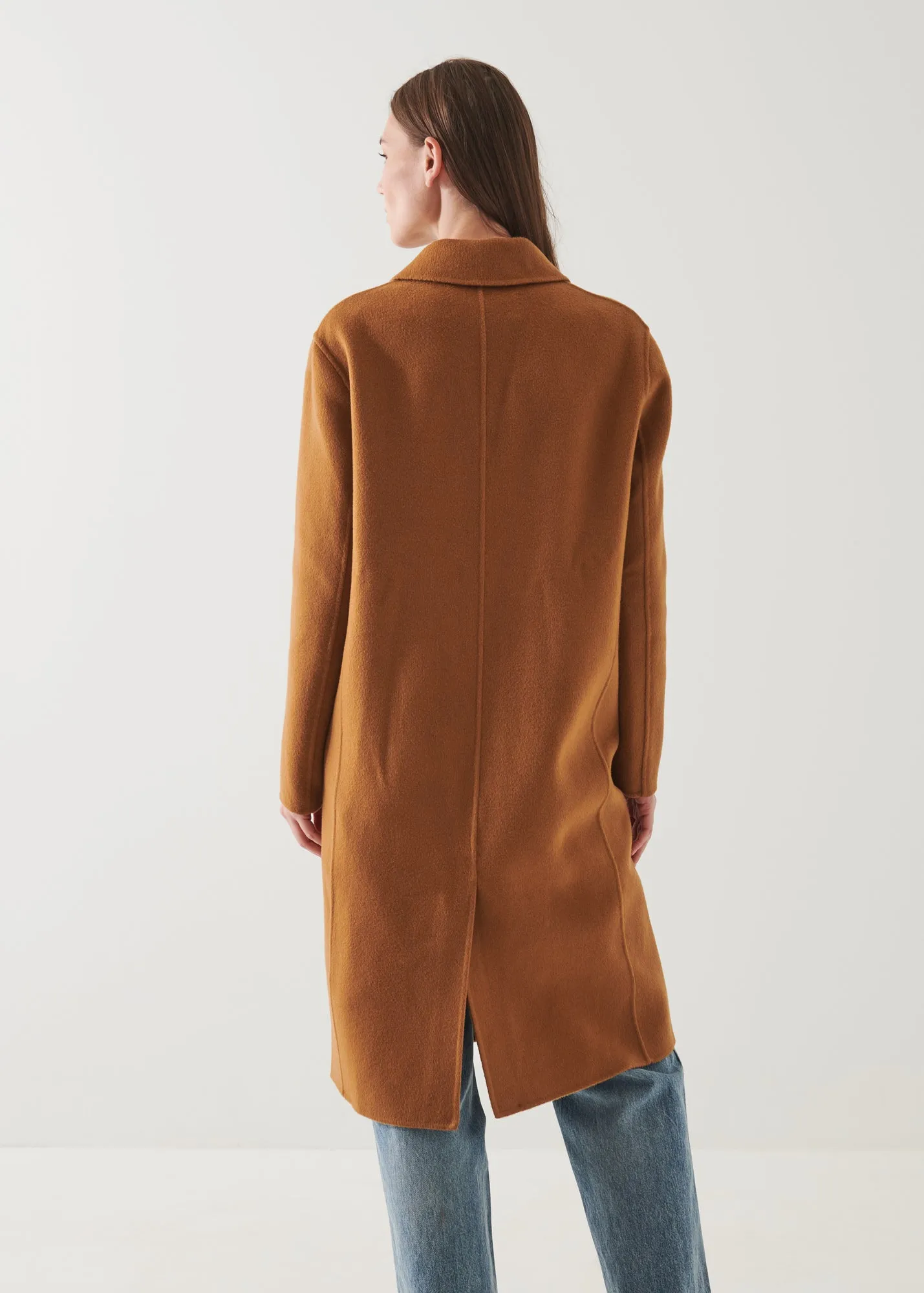 OVERSIZED SINGLE BREASTED WOOL COAT