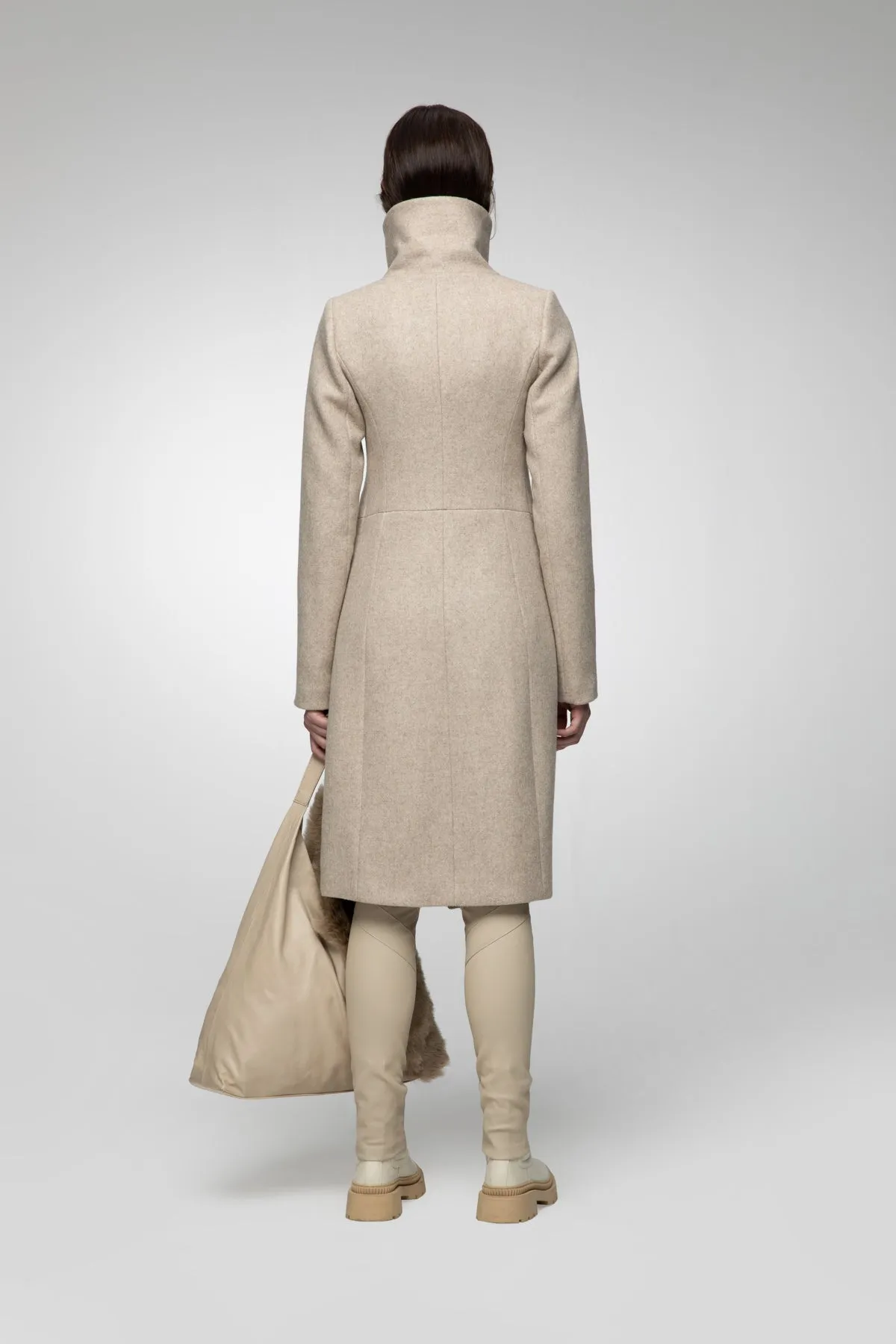 Pamelia - Latte Wool Coat