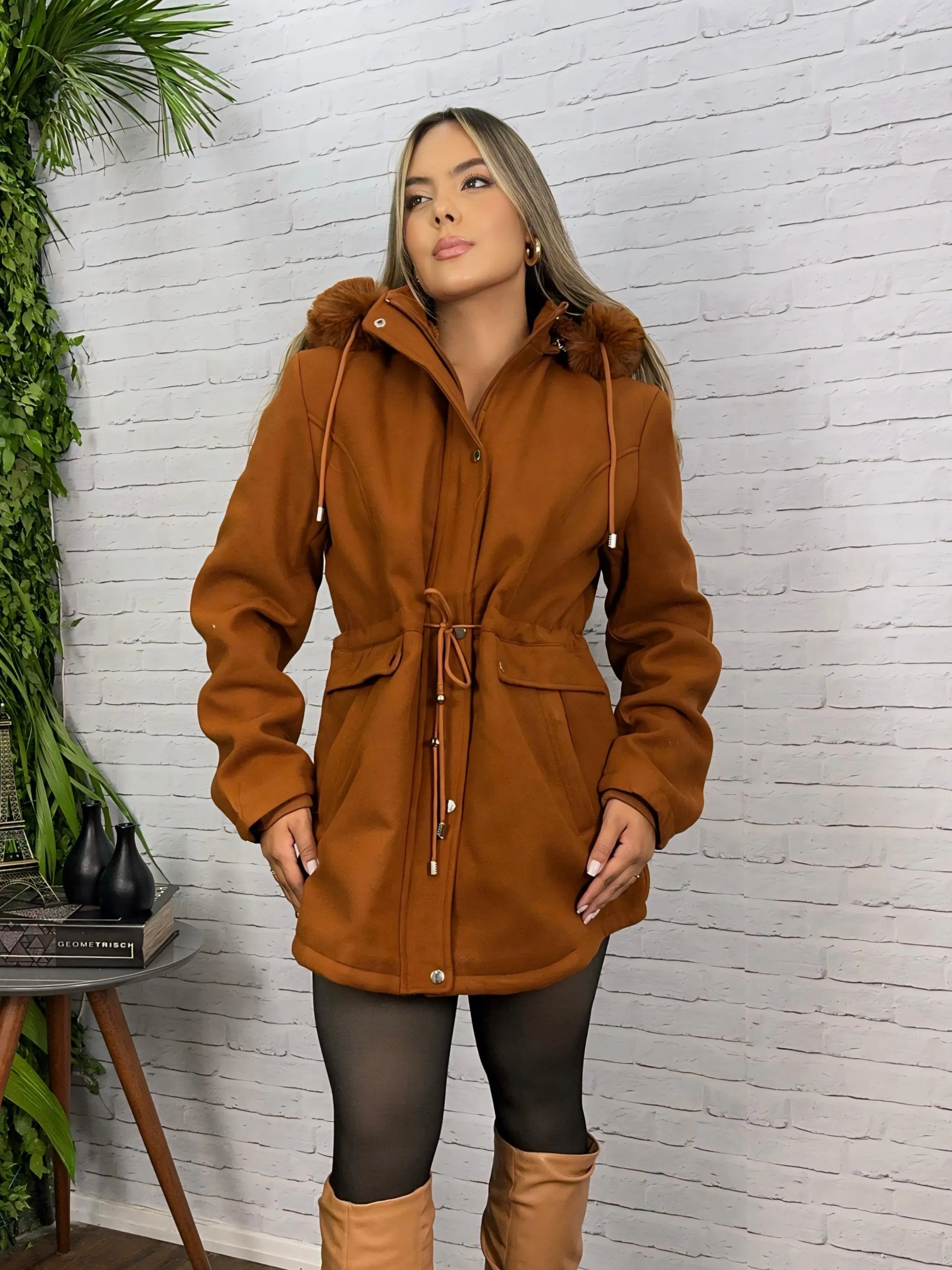 Parka Forrada Plus Size 8973  (D)