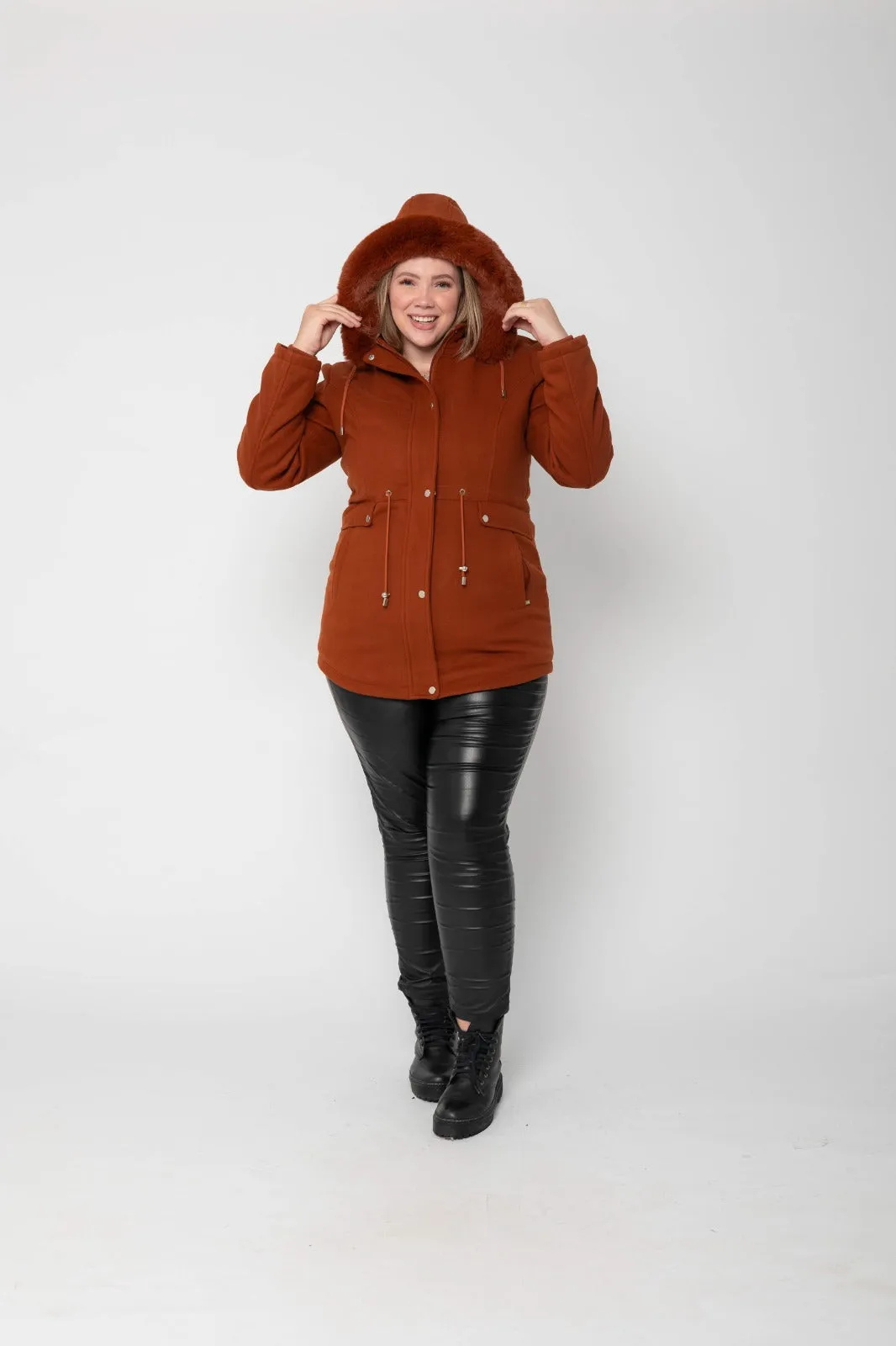 Parka Forrada Plus Size 8973  (D)