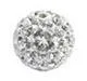 Pave Bling Bead - 8mm Crystal with 1mm Hole (1 piece)