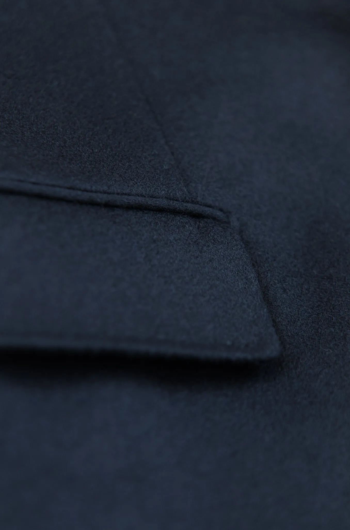 Pierre Coat Wool and Cashmere (Night Blue)