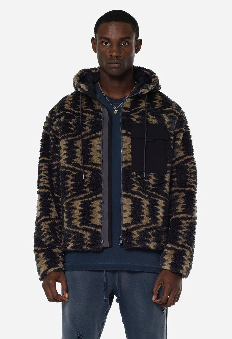 Polar Fleece Parka / Morgan Jacquard