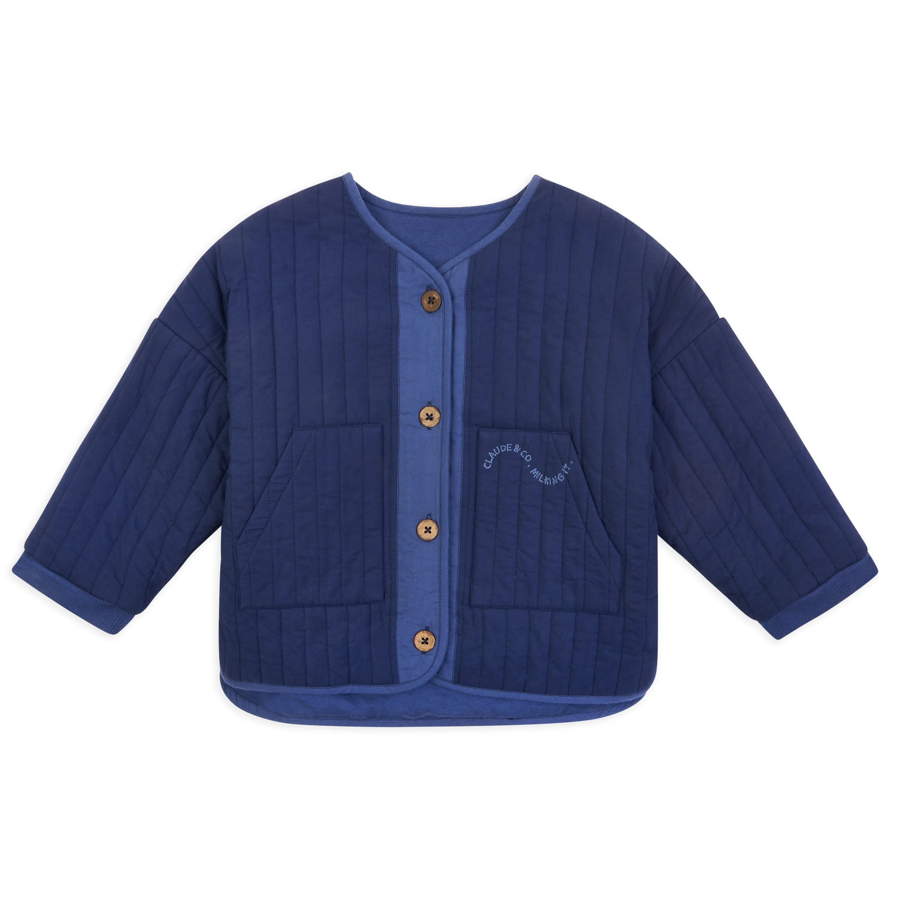 Quilted Jacket French Navy