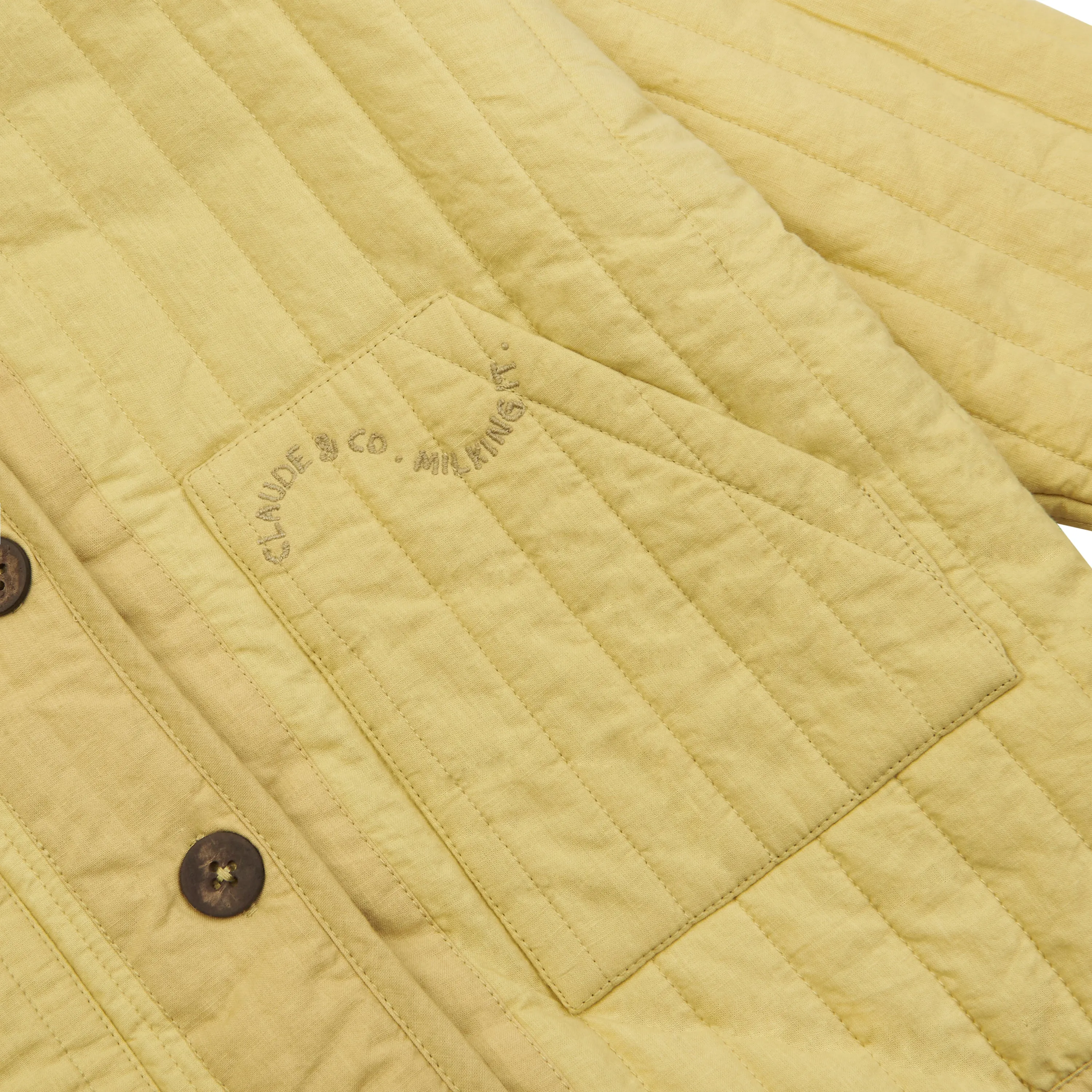 Quilted Jacket Ochre Yellow