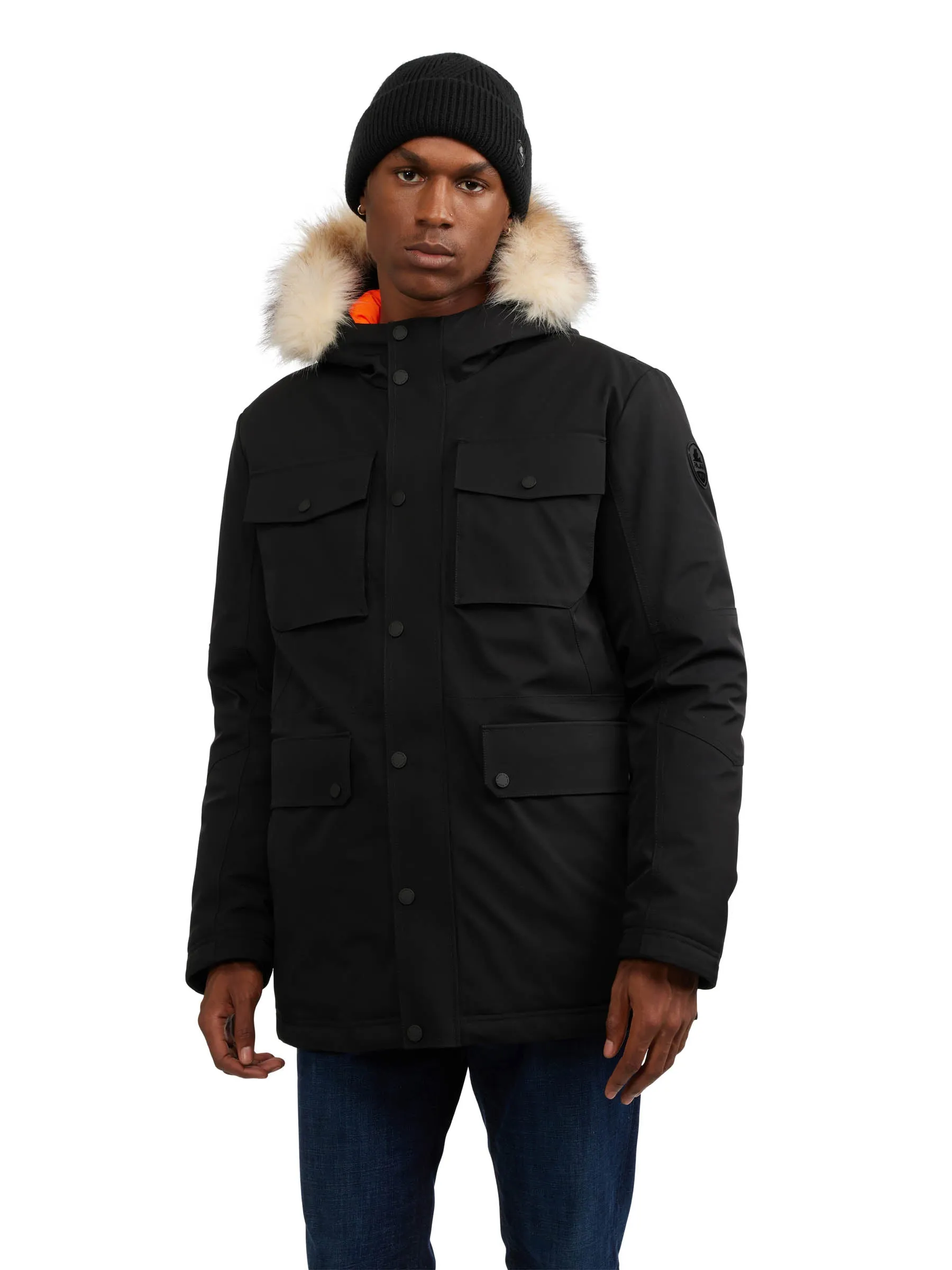 Soren Men's Parka w/Faux Fur Trim