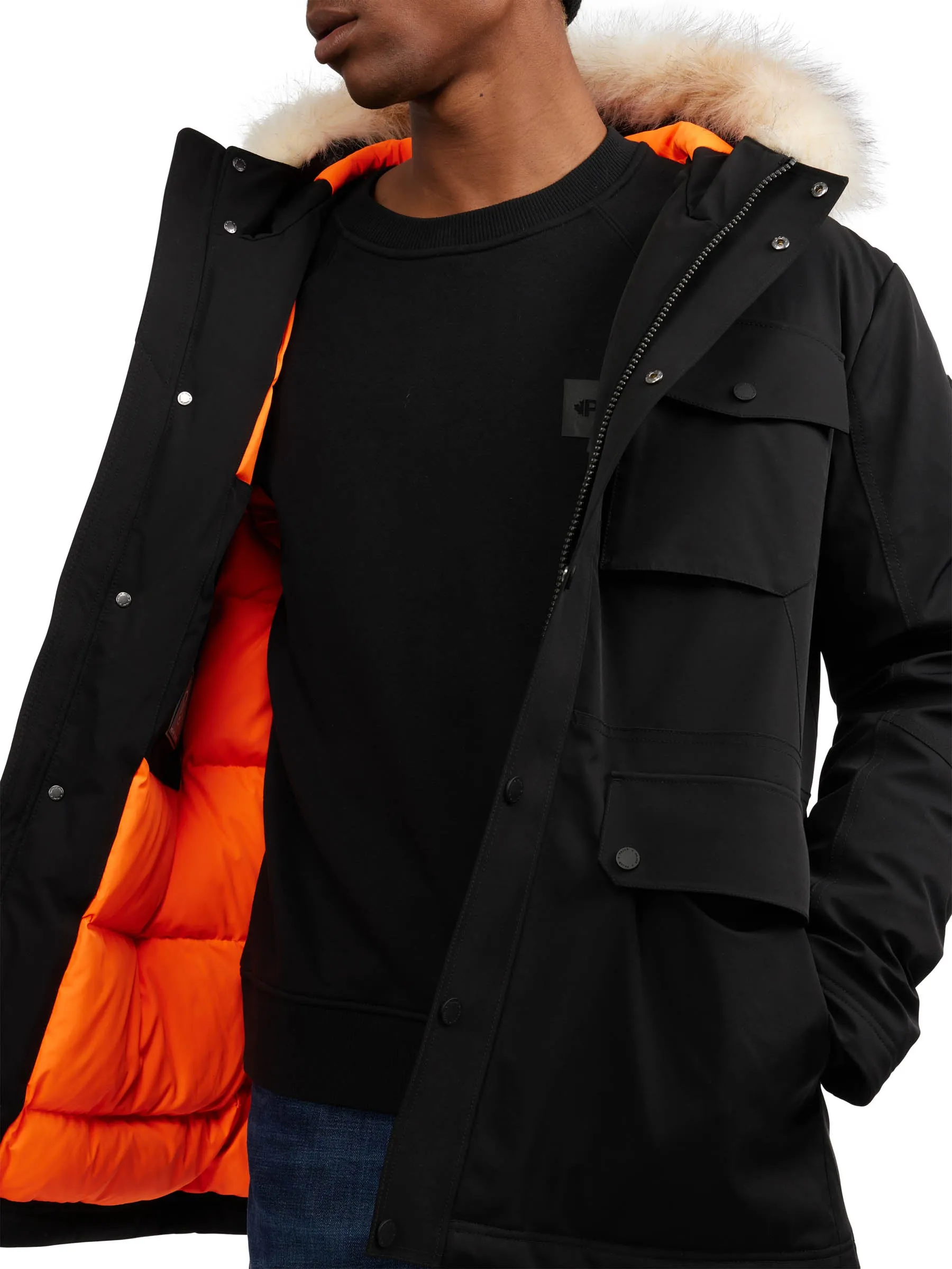 Soren Men's Parka w/Faux Fur Trim