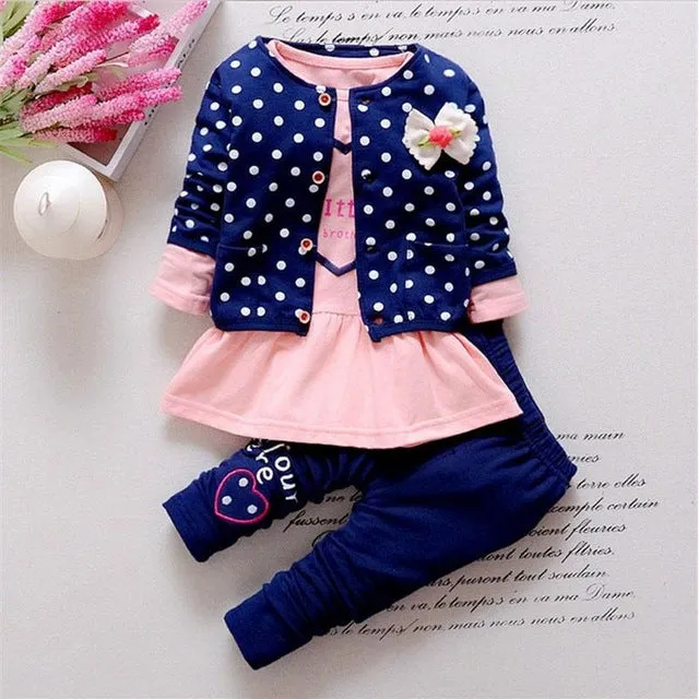 Spring Baby 3Pcs Outfit