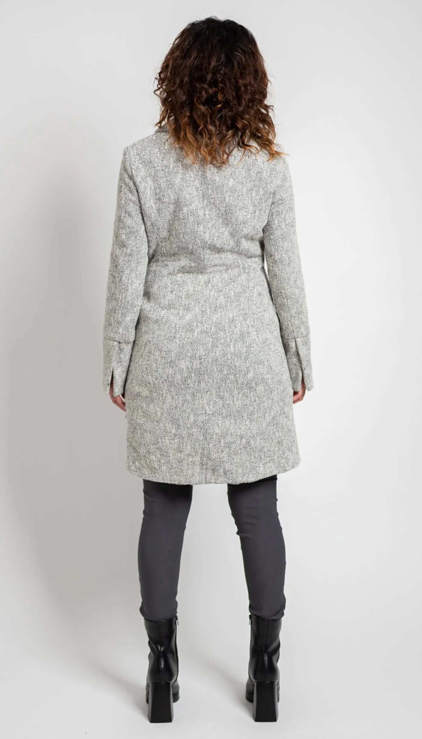 Swerve Coat/ Cloud/ Cotton/ Wool Novelty Texture