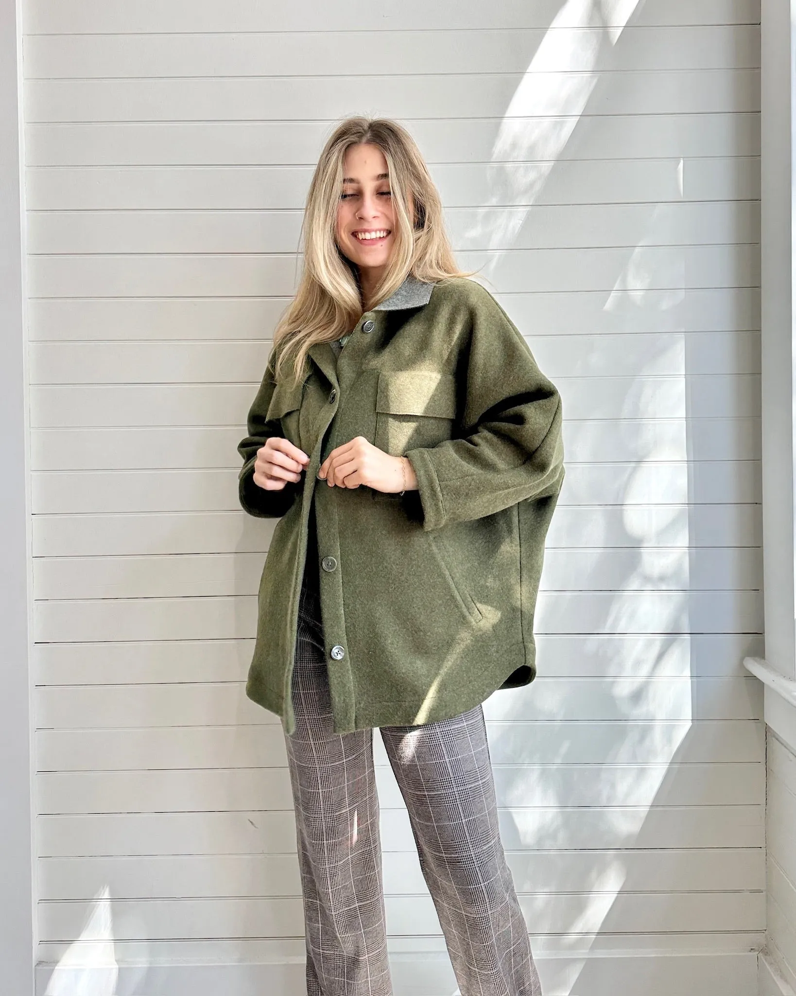 The Leslie Jacket- Olive