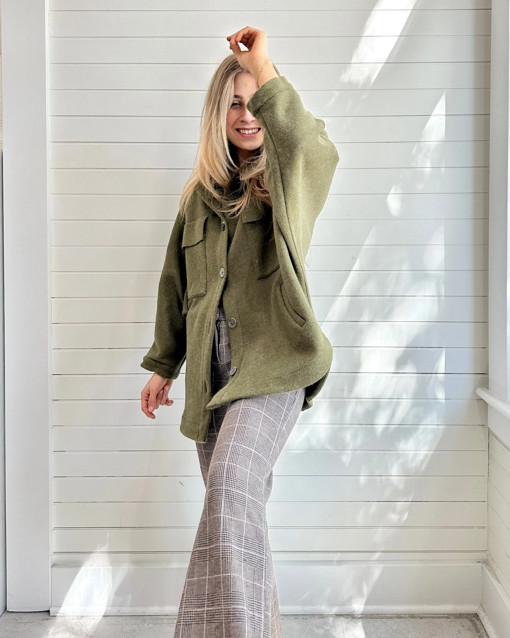 The Leslie Jacket- Olive