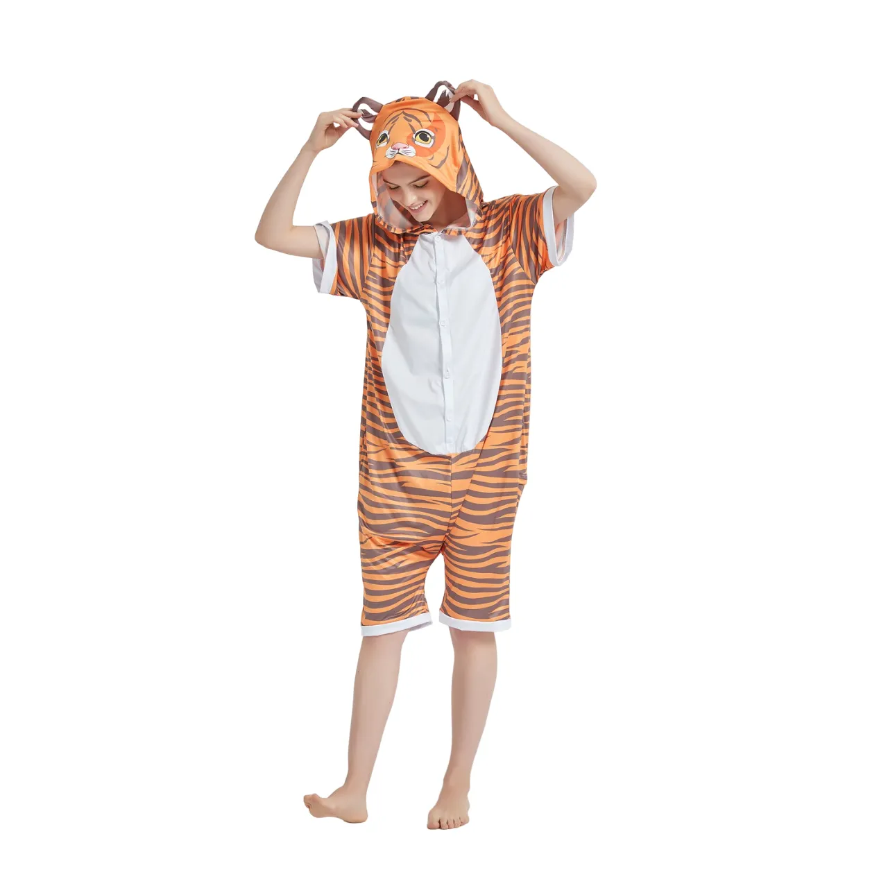 Tiger Adult Summer Onesie