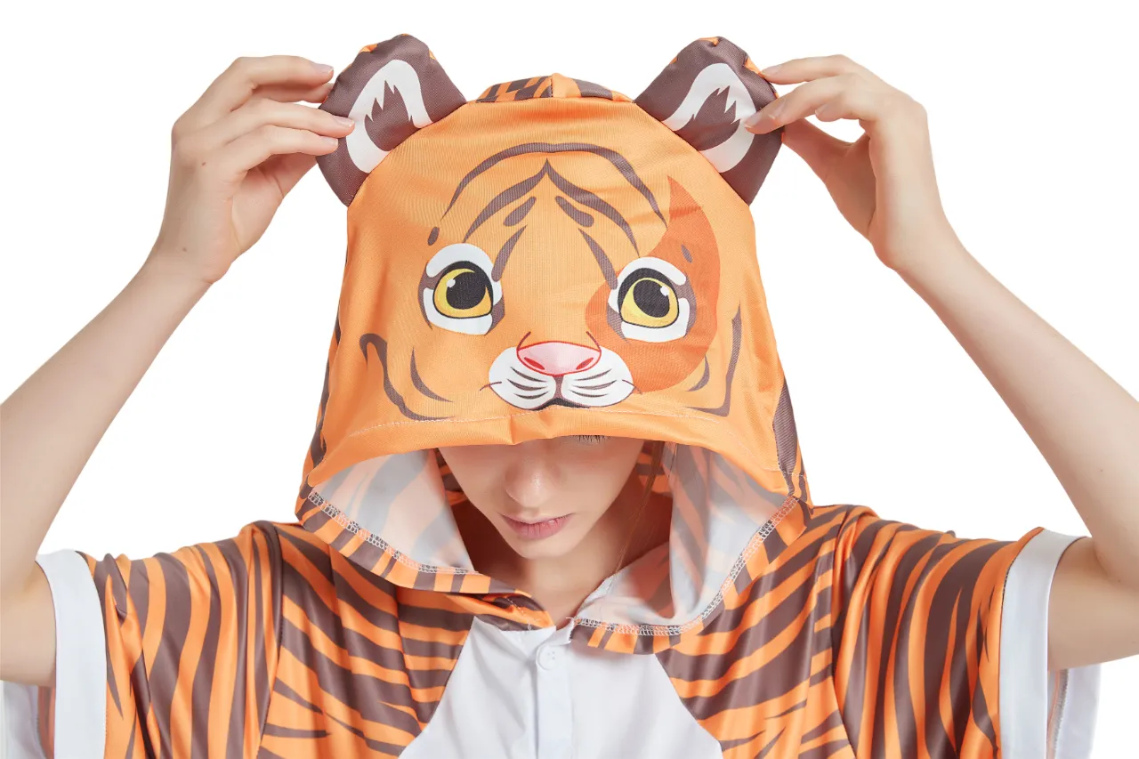 Tiger Adult Summer Onesie