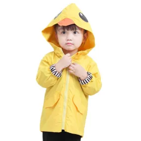 Toddler Zipper Up Duck Rain Coat