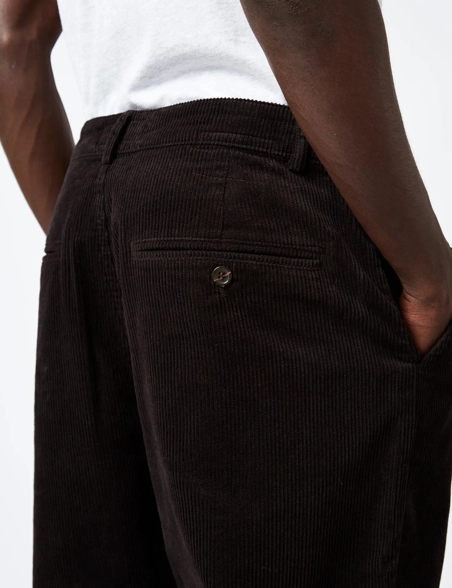 Universal Works Military Chino (Cord) - Licorice Black