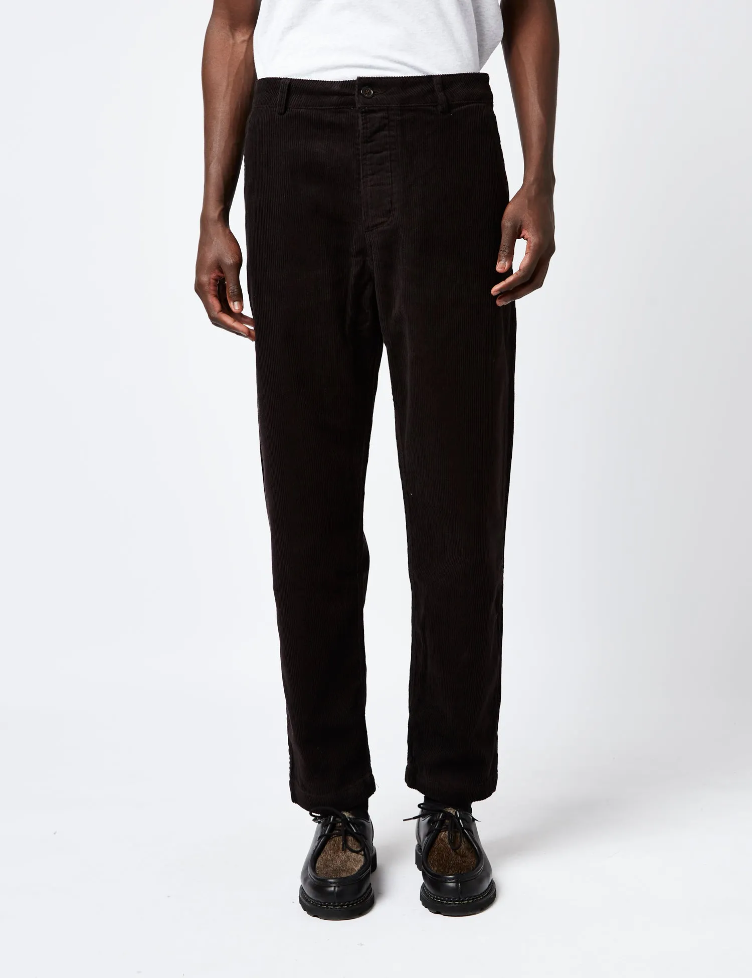 Universal Works Military Chino (Cord) - Licorice Black