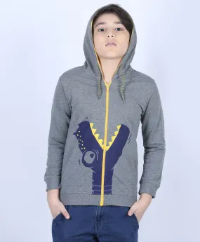 Ventra Boys Crocodile Zipper Hood