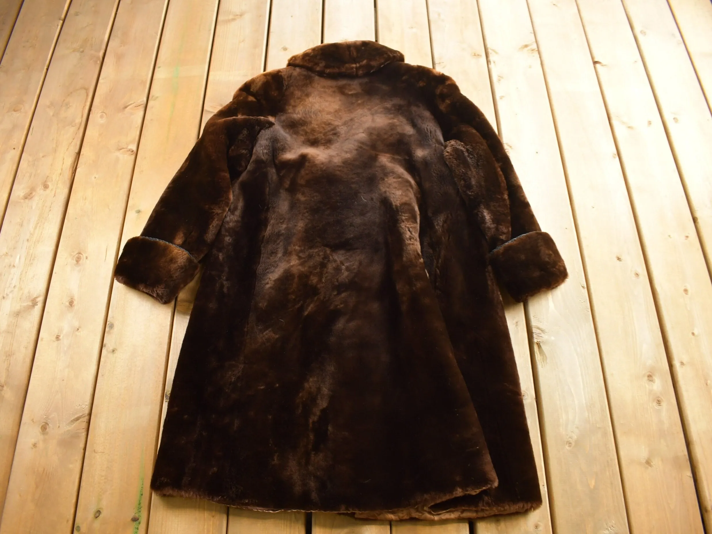 Vintage 1960s Sheered Beaver Fur Coat / True Vintage / Made In USA / Vintage Fur Coat / Vintage Fur