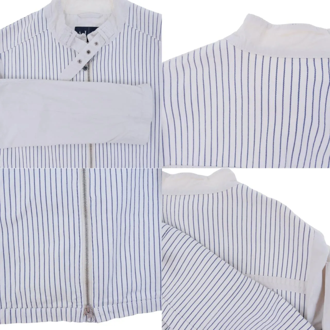 Vintage Armani Jeans Pinstripe Jacket Size XS