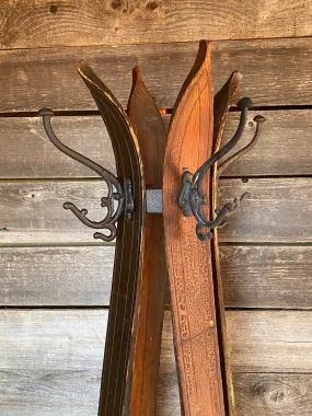 Vintage Skis Hall Tree - Standing Ski Coat Rack