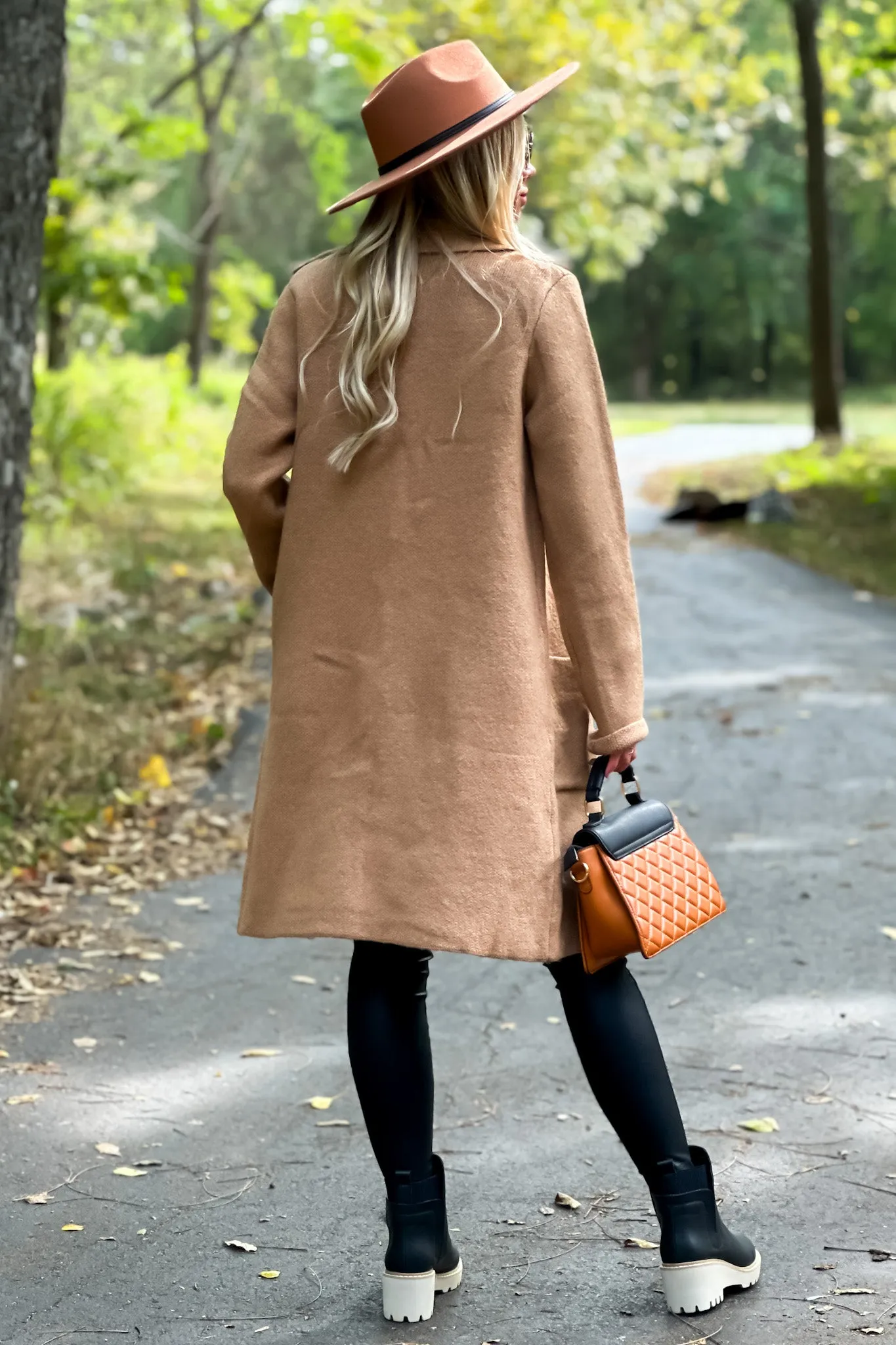 Warm Hugs Button Front Sweater Coat : Camel