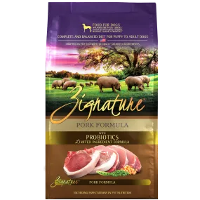 Zignature Pork Formula Dry Dog Food, 25lb