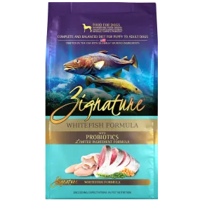 Zignature Whitefish Formula Dry Dog Food, 4lb